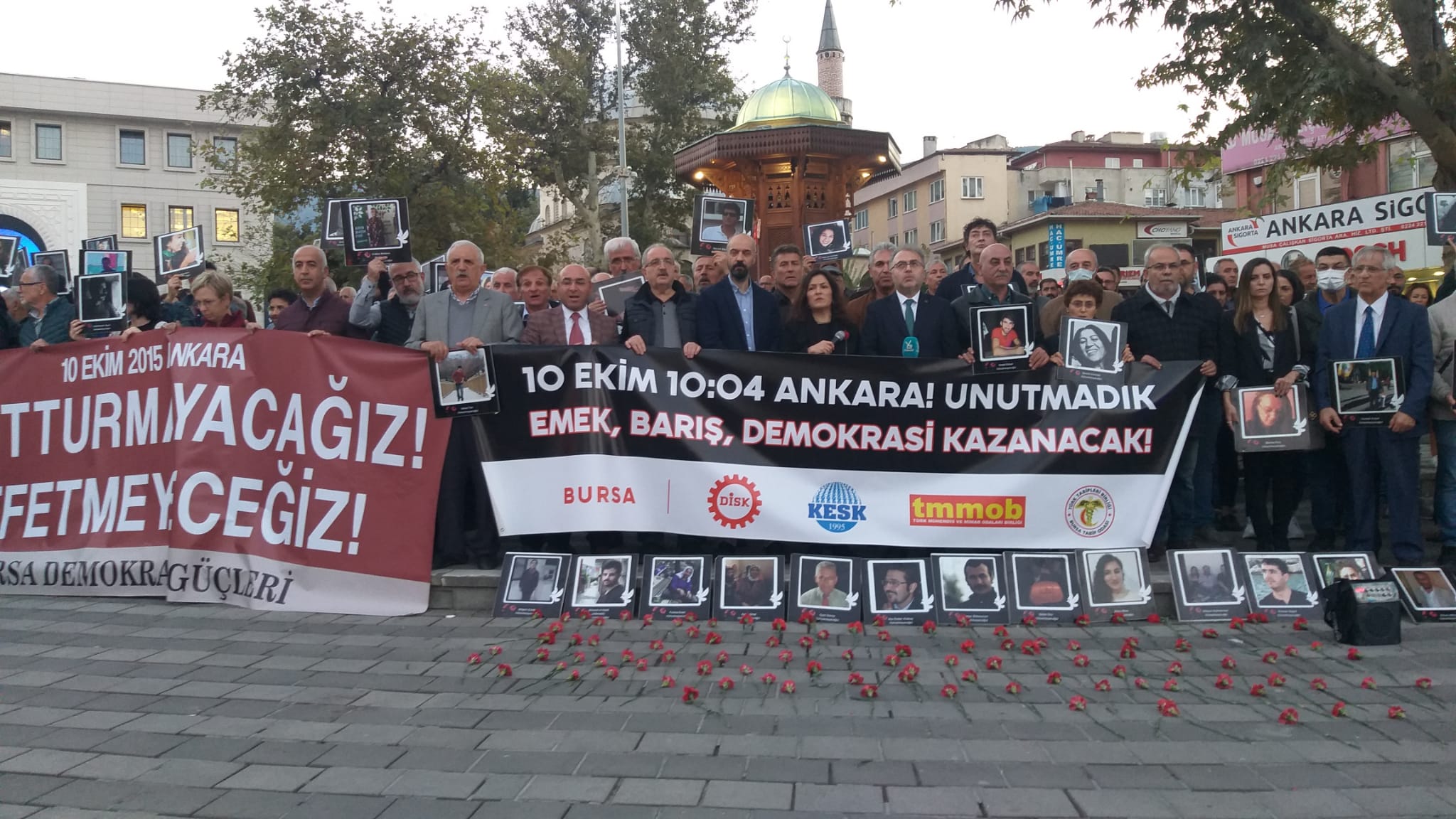 10 EKİM KATLİAMI ANMA VE BASIN AÇIKLAMASINA KATILDIK