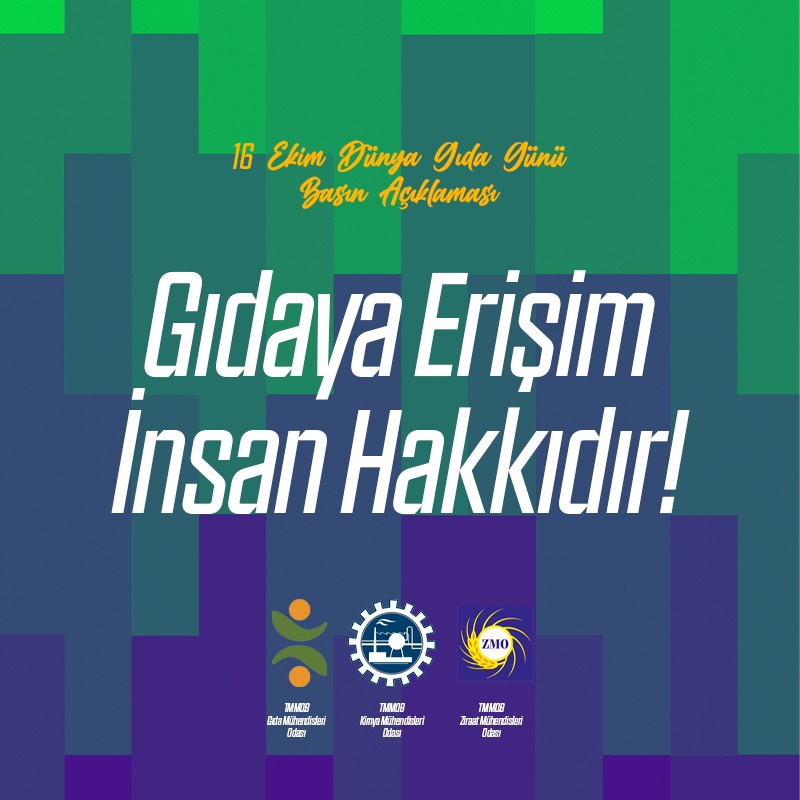DÜNYA GIDA GÜNÜ BASIN AÇIKLAMASI: GIDAYA ERİŞİM İNSAN HAKKIDIR. KİMSE GERİDE KALMAMALI !...

