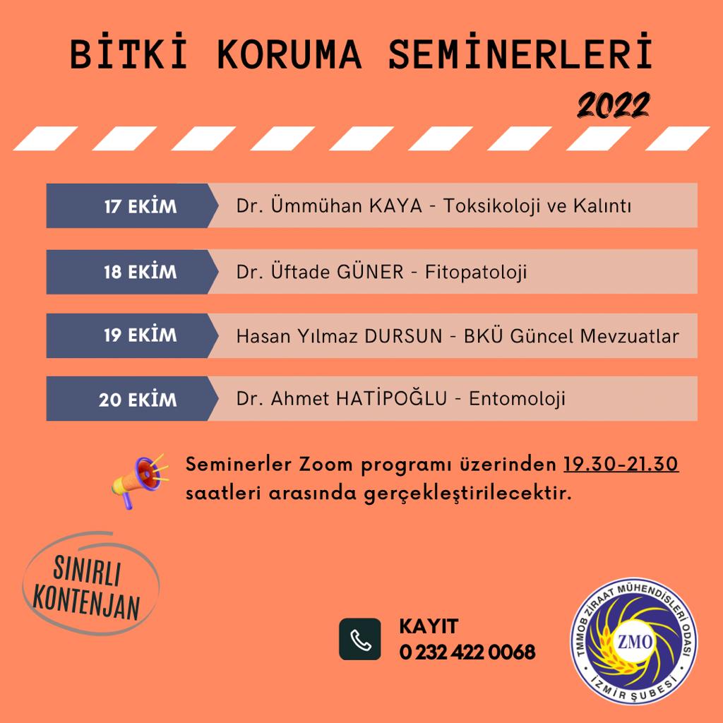 BİTKİ KORUMA SEMİNERLERİ DÜZENLENDİ