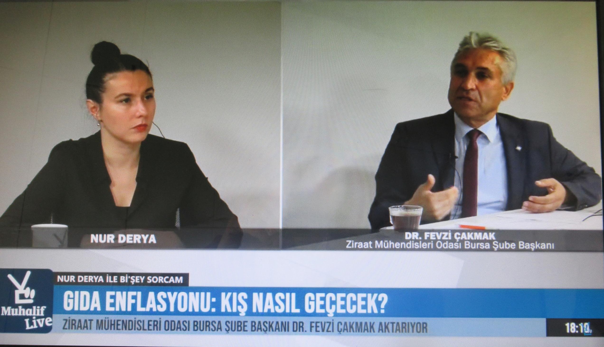 ŞUBE BAŞKANIMIZ BURSA MUHALİF "Bİ`ŞEY SORCAM" PROGRAMINA KATILDI