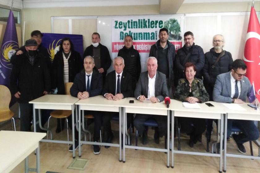 "ZEYTİN HAYATTIR,DOKUNMA"MİTİNGİ