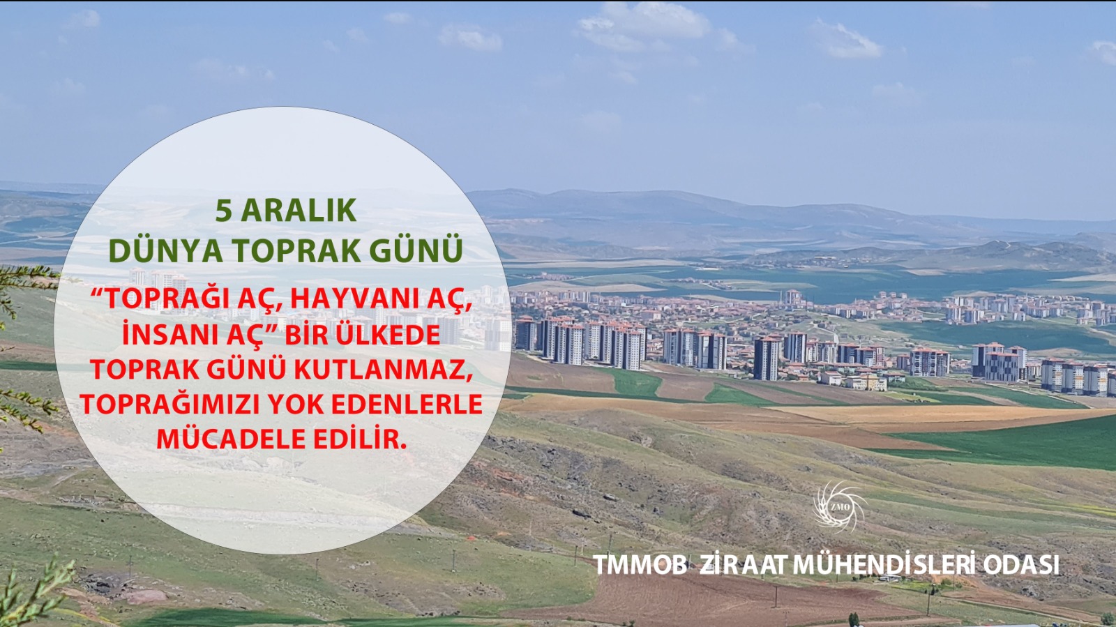 YAŞAMIN SÜRDÜRÜLEBİLMESİ,

ÜRETİLEMEYEN KAYNAK TOPRAĞIN KORUNMASINA BAĞLIDIR.

TOPRAKLARIMIZI KOŞULSUZ KORUYALIM.