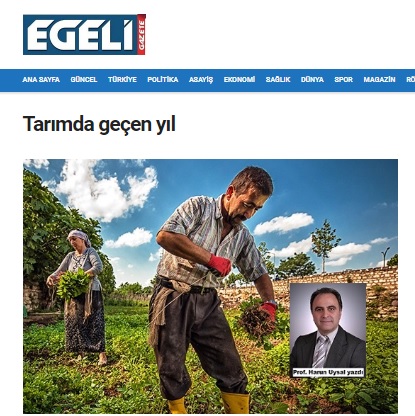 EGELİ GAZETE: TARIMDA GEÇEN YIL- 5 OCAK 2023