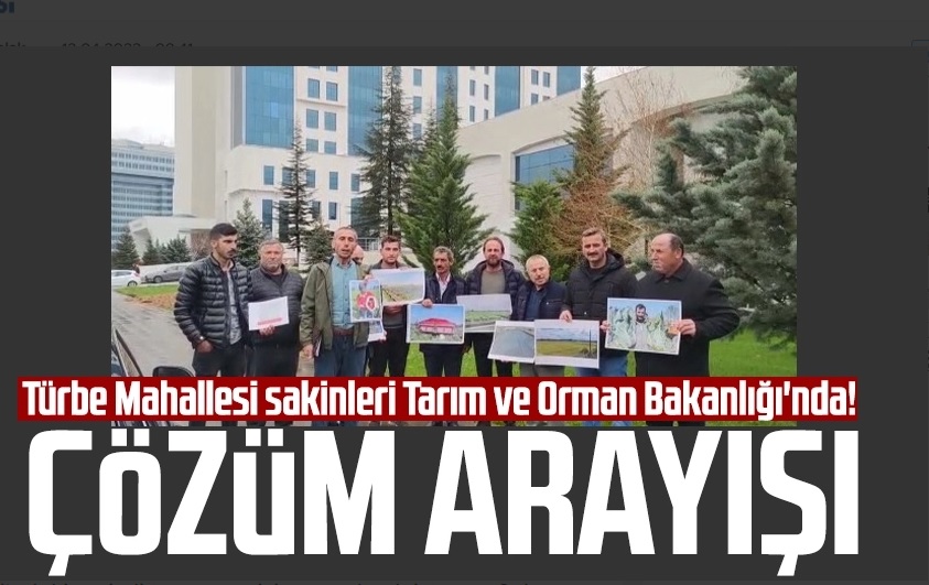 SAMSUN GAZETESİ: TÜRBE MAHALLESİ SAKİNLERİ TARIM VE ORMAN BAKANLIĞI`NDA! SAMSUN`DA ÜRETİCİLERİN ÇÖZÜM ARAYIŞI- 12 NİSAN 2023