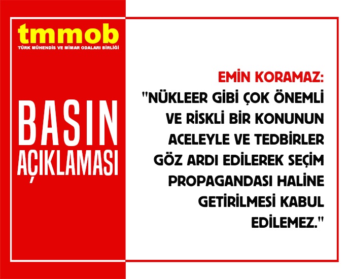 AKKUYU NÜKLEER GÜÇ SANTRALINA YAKIT YÜKLEMESİ YAPILMAMALIDIR