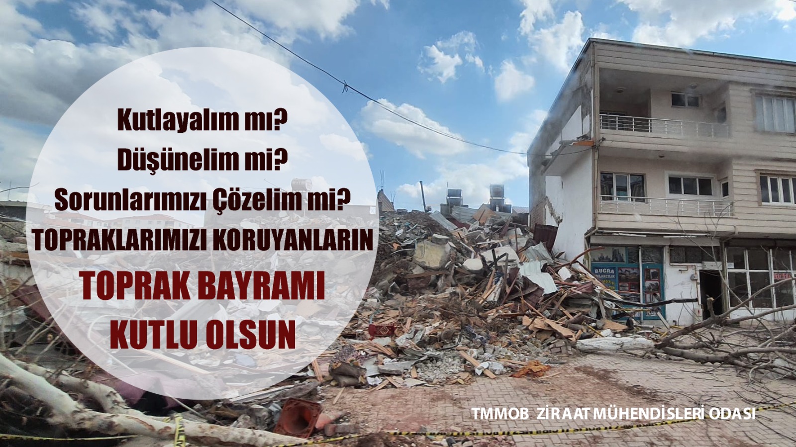 TOPRAK ANA İNSANLIĞI DOYURURKEN,

KENDİNE YAPILAN NANKÖRLÜĞÜ AFFETMEZ, HESABINI SORAR.

TOPRAKLARIMIZI KORUYANLARIN TOPRAK BAYRAMI KUTLU OLSUN.
