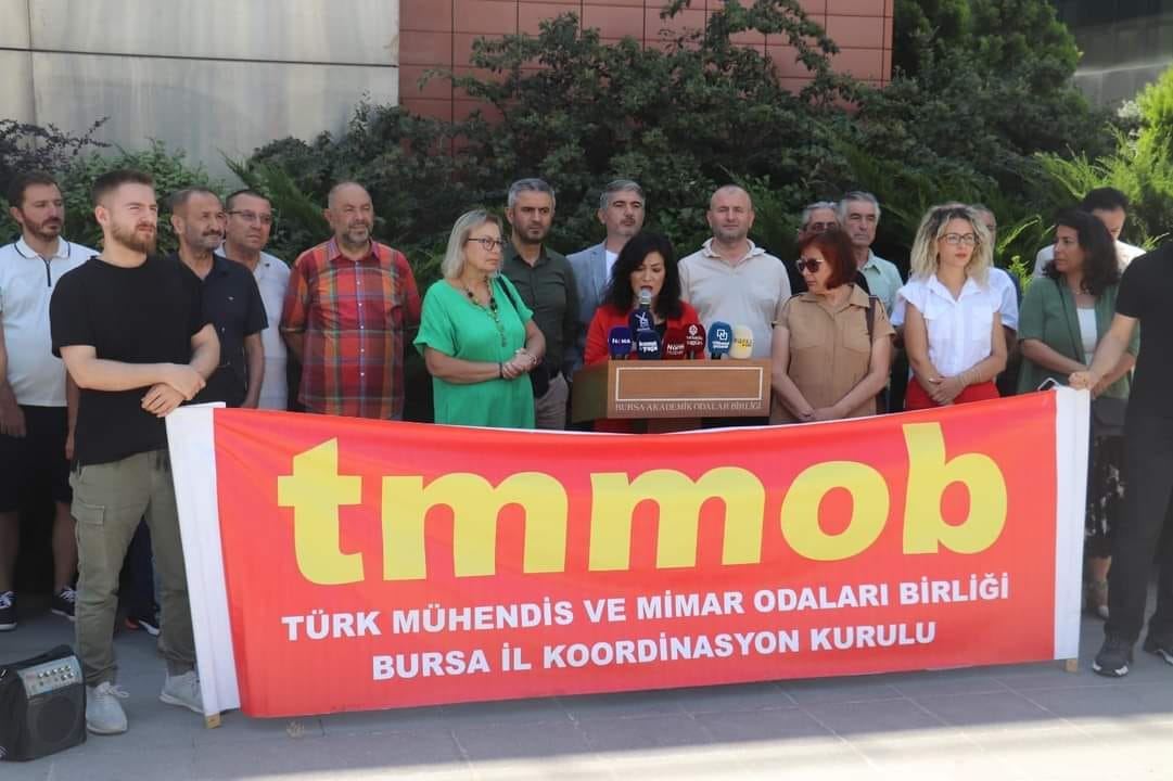 TMMOB BURSA İKK BASIN AÇIKLAMASI: TÜM MESLEKTAŞLARIMIZIN İNSANCA YAŞAM HAKKINI SAVUNUYORUZ!