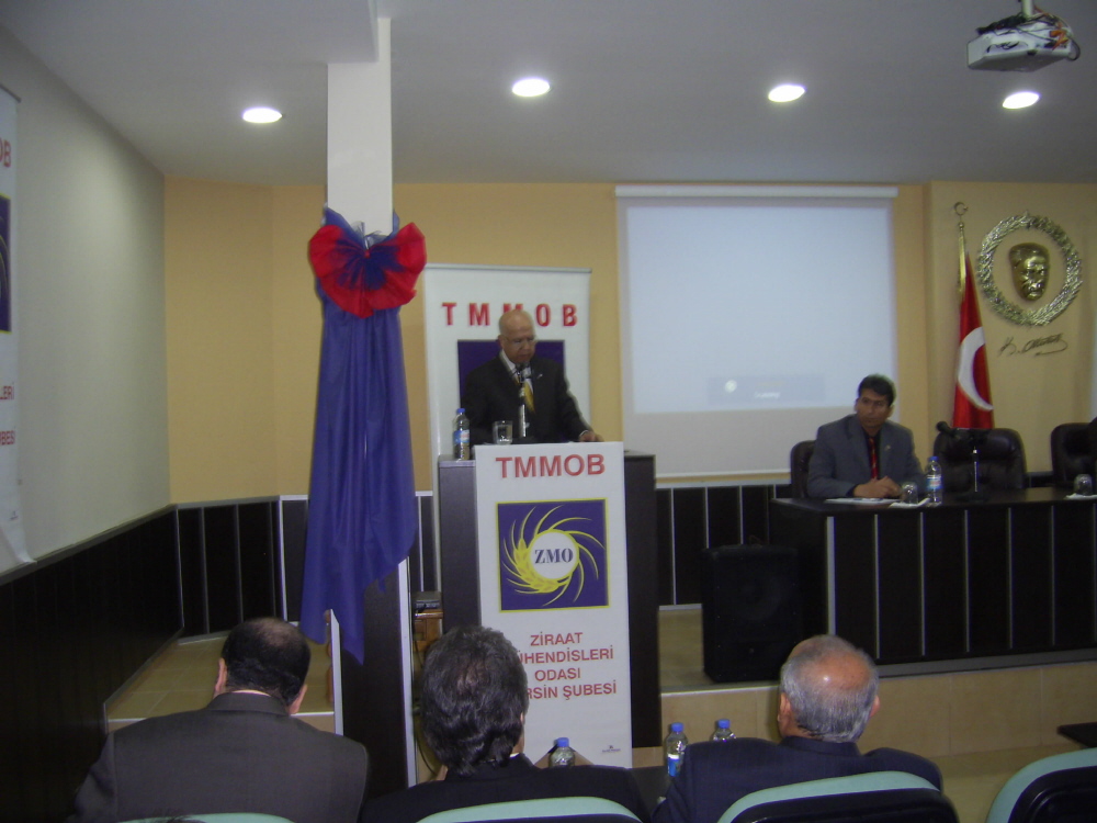 ZİRAAT MÜHENDİSLERİ ODASI MERSİN ŞUBESİ'NİN GENEL KURULU 19-20 OCAK 2008