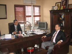 A.Ü ZİRAAT FAKÜLTESİ DEKANI'NDAN ODAMIZA ZİYARET
