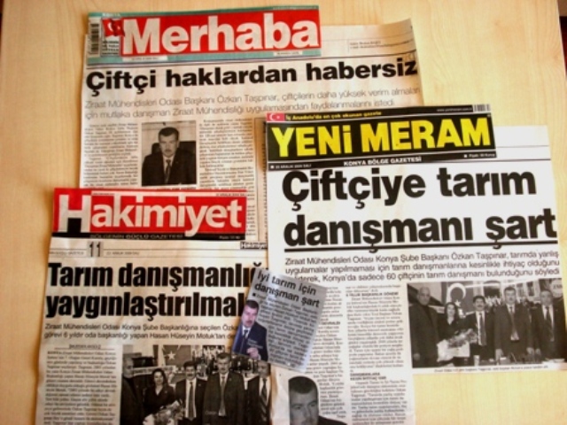 ÇİFTÇİYE TARIM DANIŞMANI ŞART”- YENİ MERAM, “TARIM DANIŞMANLIĞI YAYGINLAŞTIRILMALI”- HAKİMİYET, “ÇİFTÇİ HAKLARINDAN HABERSİZ”-MERHABA
