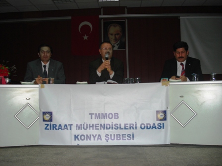 ÇUMRA’DA “HUBUBATTA GÜBRELEME VE HASTALIKLARLA MÜCADELE” KONULU SEMİNER 

