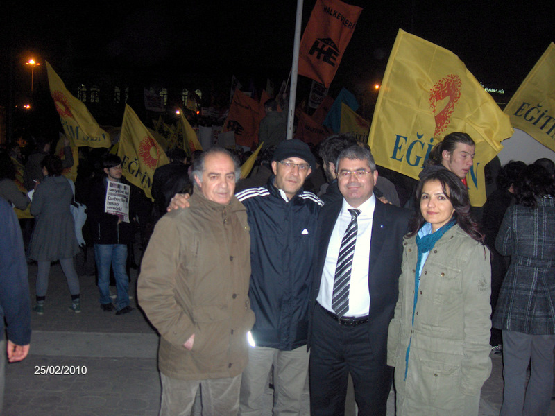 TEKEL İŞÇİLERİNE DESTEK YÜRÜYÜŞÜ