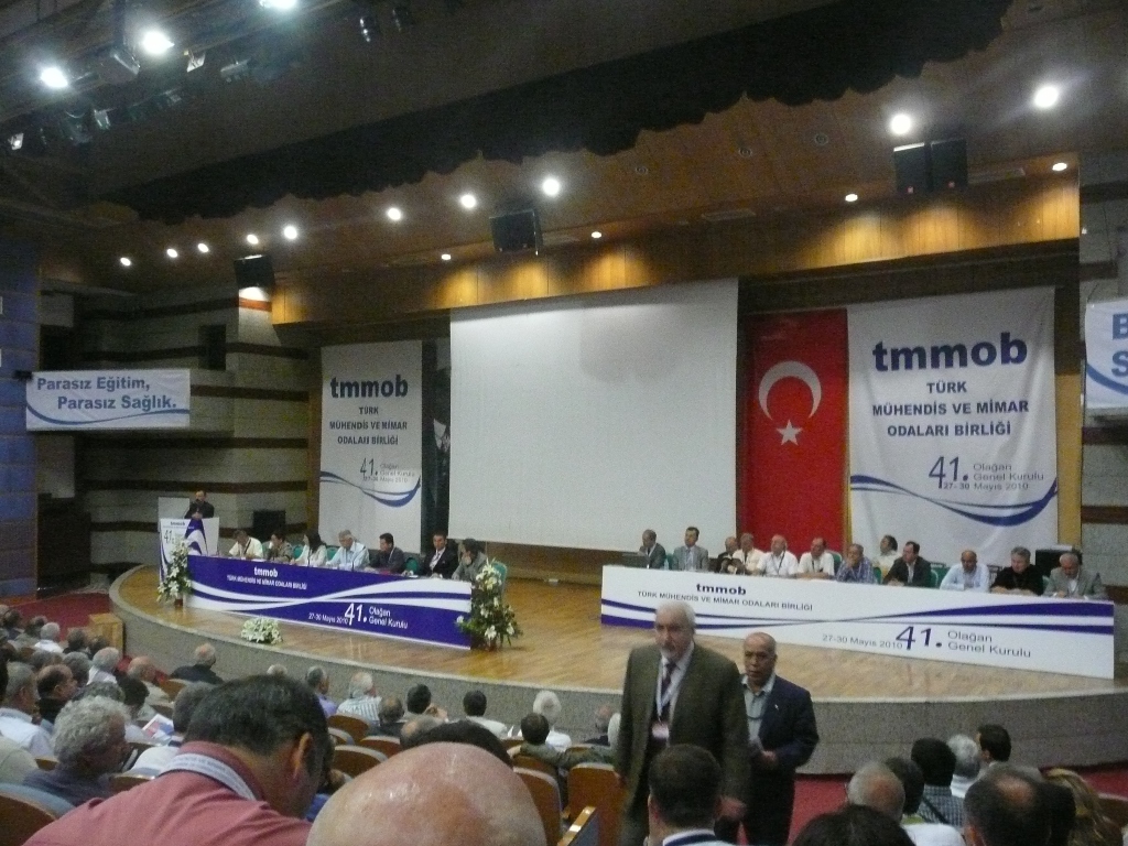 TMMOB GENEL KURULUNA KATILDIK