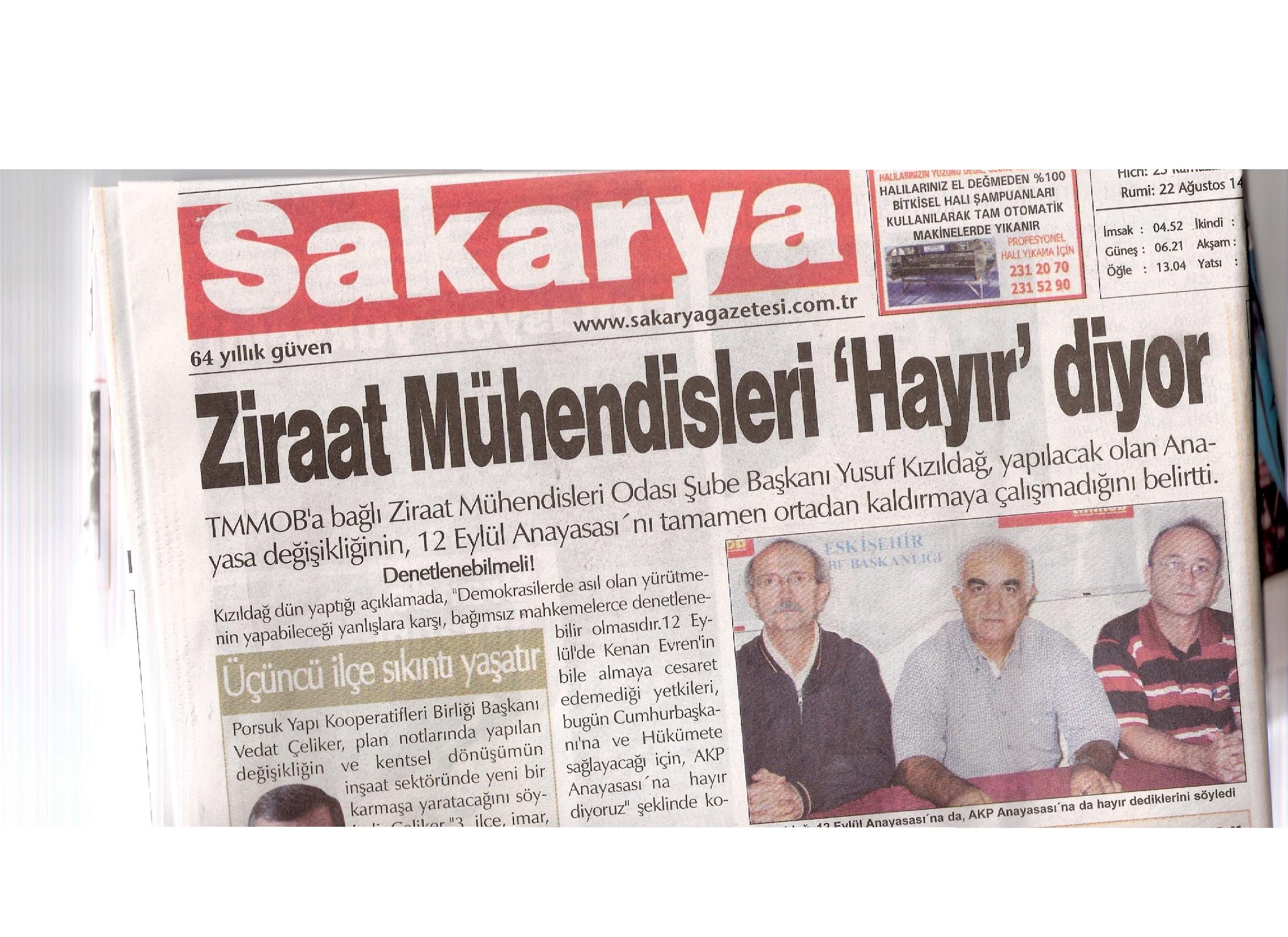 AKP VE 12 EYLÜL ANAYASALARINA HAYIR 