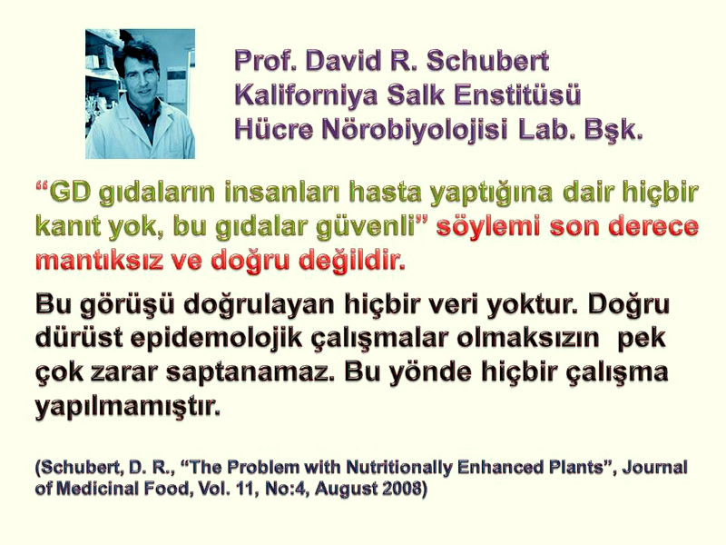 PANEL: GENETİĞİ DEĞİŞTİRİLMİŞ ORGANİZMALAR
