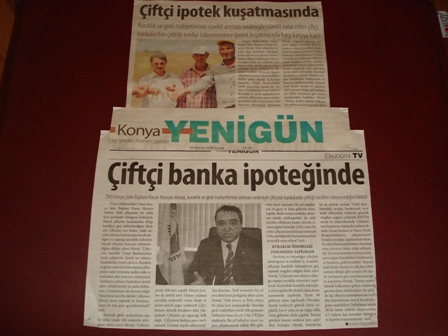 ÇİFTÇİ BANKA İPOTEĞİNDE - YENİGÜN