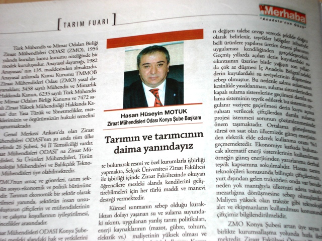 MERHABA DERGİSİ “TARIMIN VE TARIMCININ YANINDAYIZ”