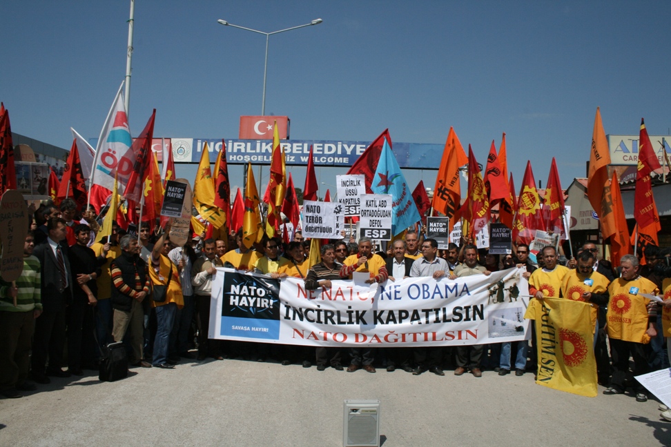 NATO KURULUŞUNUN 60. YILDÖNÜMÜNDE ADANA’DA PROTESTO EDİLDİ.