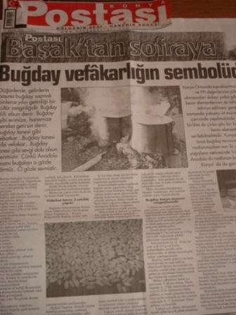 “BUĞDAY KONYA OVASI’NIN VAZGEÇİLMEZİDİR”-KONYA POSTASI