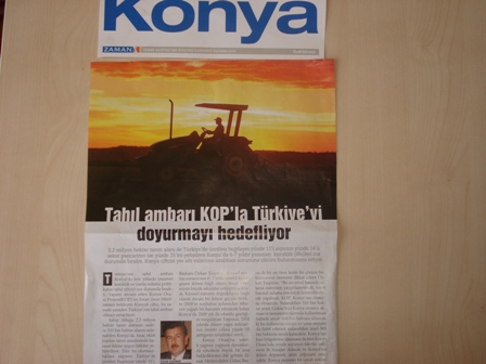 “TAHIL AMBARI, KOP’LA TÜRKİYE’Yİ DOYURMAYI HEDEFLİYOR”-ZAMAN DERGİSİ