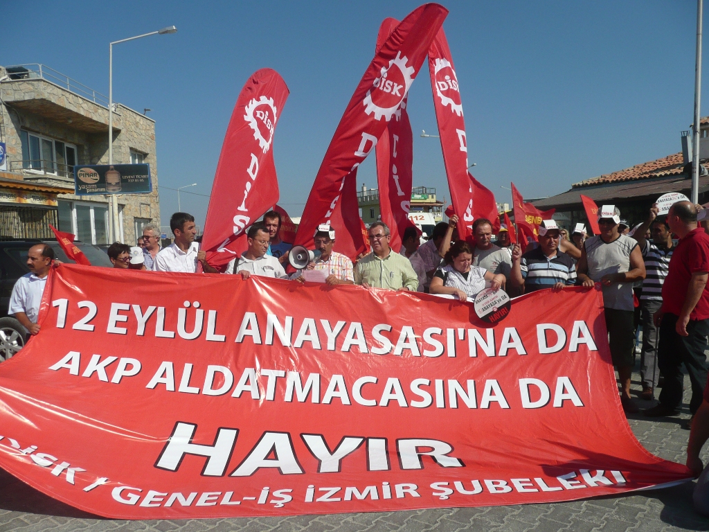 BASIN AÇIKLAMASI: 12 EYLÜL ANAYASASINA DA AKPNİN DİKTA ANAYASASINADA HAYIR