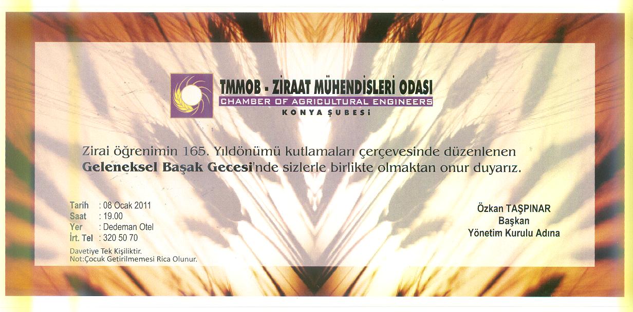 ZMO KONYA ŞUBE GELENEKSEL BAŞAK BALOSU