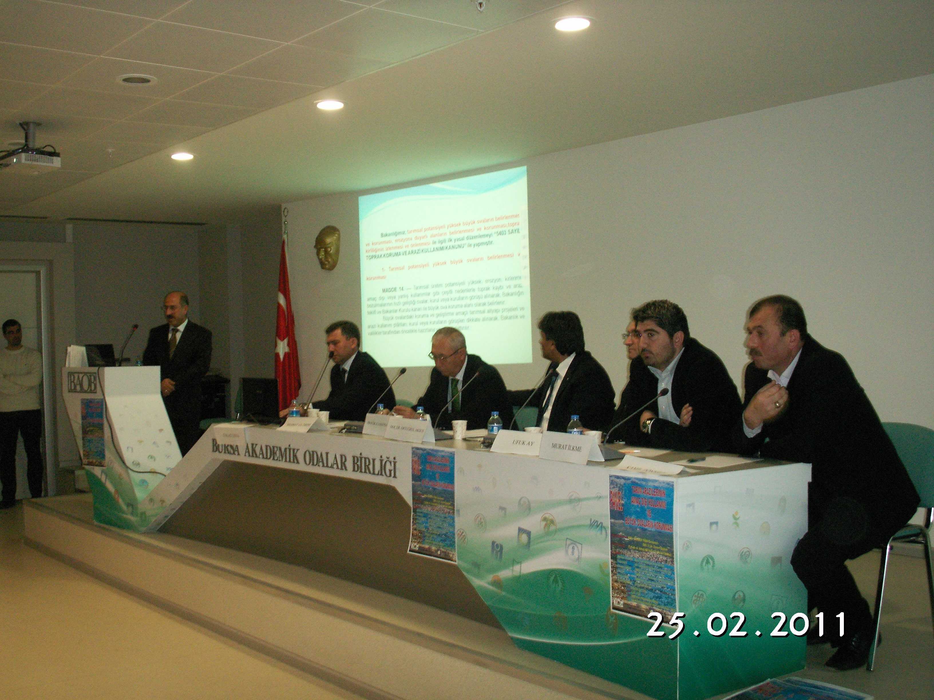 PANEL: TARIM ARAZİLERİNİN AMAÇ DIŞI KULLANIMI VE BÜYÜK OVALARIN KORUNMASI