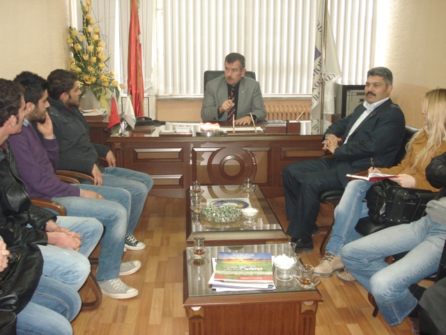 S.Ü ZİRAAT FAKÜLTESİ TARIM EKONOMİSİ BÖLÜMÜ ÖĞRENCİLERİ ŞUBEMİZİ ZİYARET ETTİLER