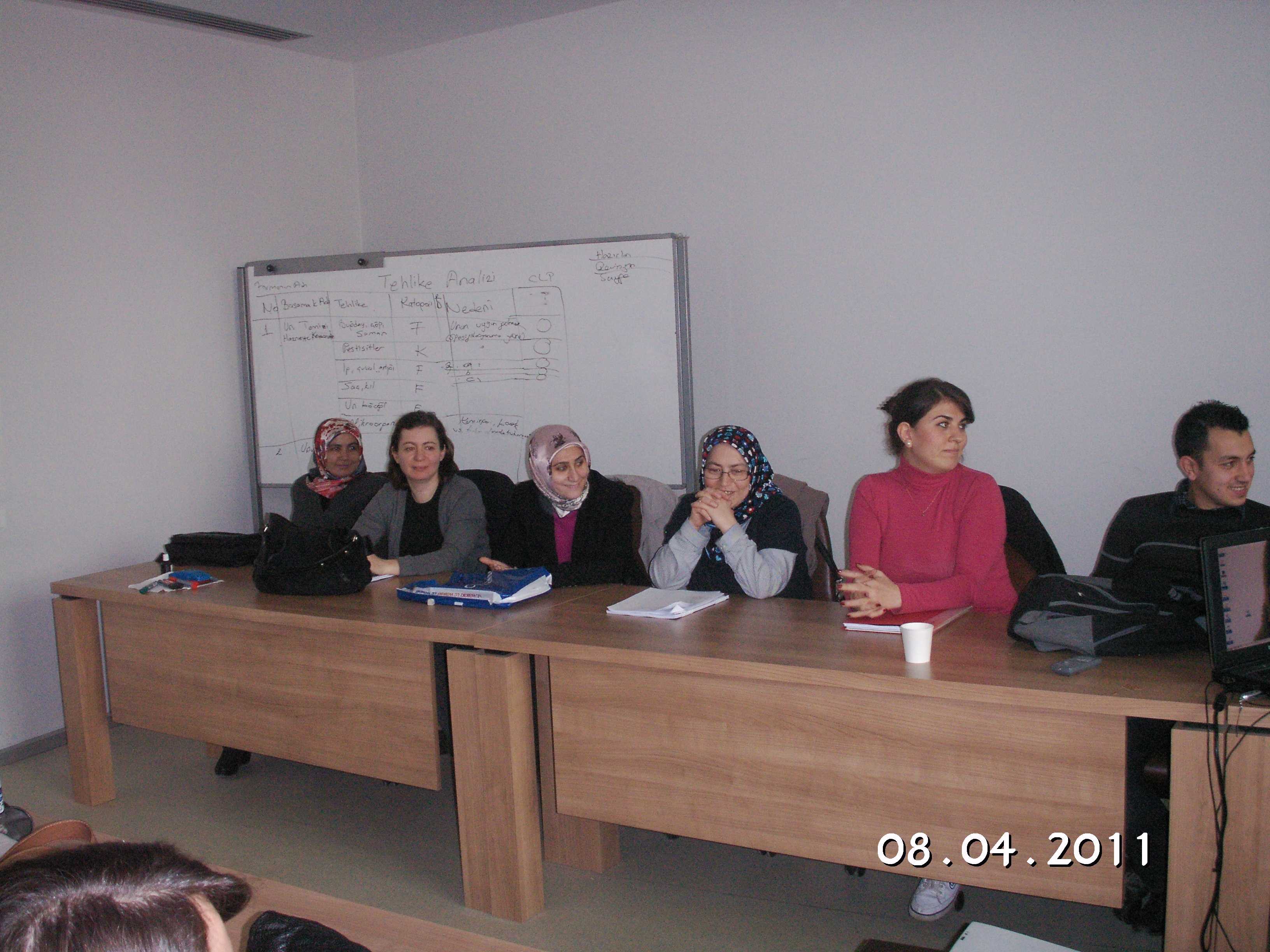 HACCP TEHLİKE ANALİZİ VE KRİTİK KONTROL NOKTALARI EĞİTİMİ YAPILDI