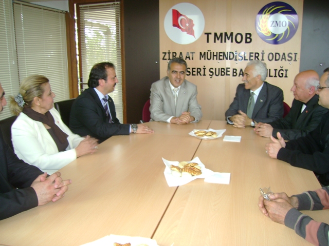 DEMOKRAT PARTİ KAYSERİ MİLLETVEKİLİ ADAYLARINDAN  ŞUBEMİZE ZİYARET 