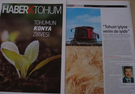 “TOHUM İYİYSE VERİM DE İYİDİR” KONYA POSTASI “HABERKTOHUM” EKİ