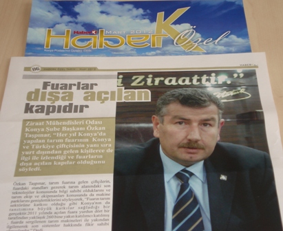 KONYA POSTASI TÜYAP 10. KONYA TARIM FUARI EKİ-HABER K