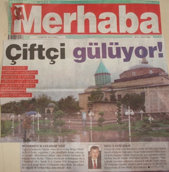 “ÇİFTÇİDE YAĞIŞ SEVİNCİ”-MERHABA