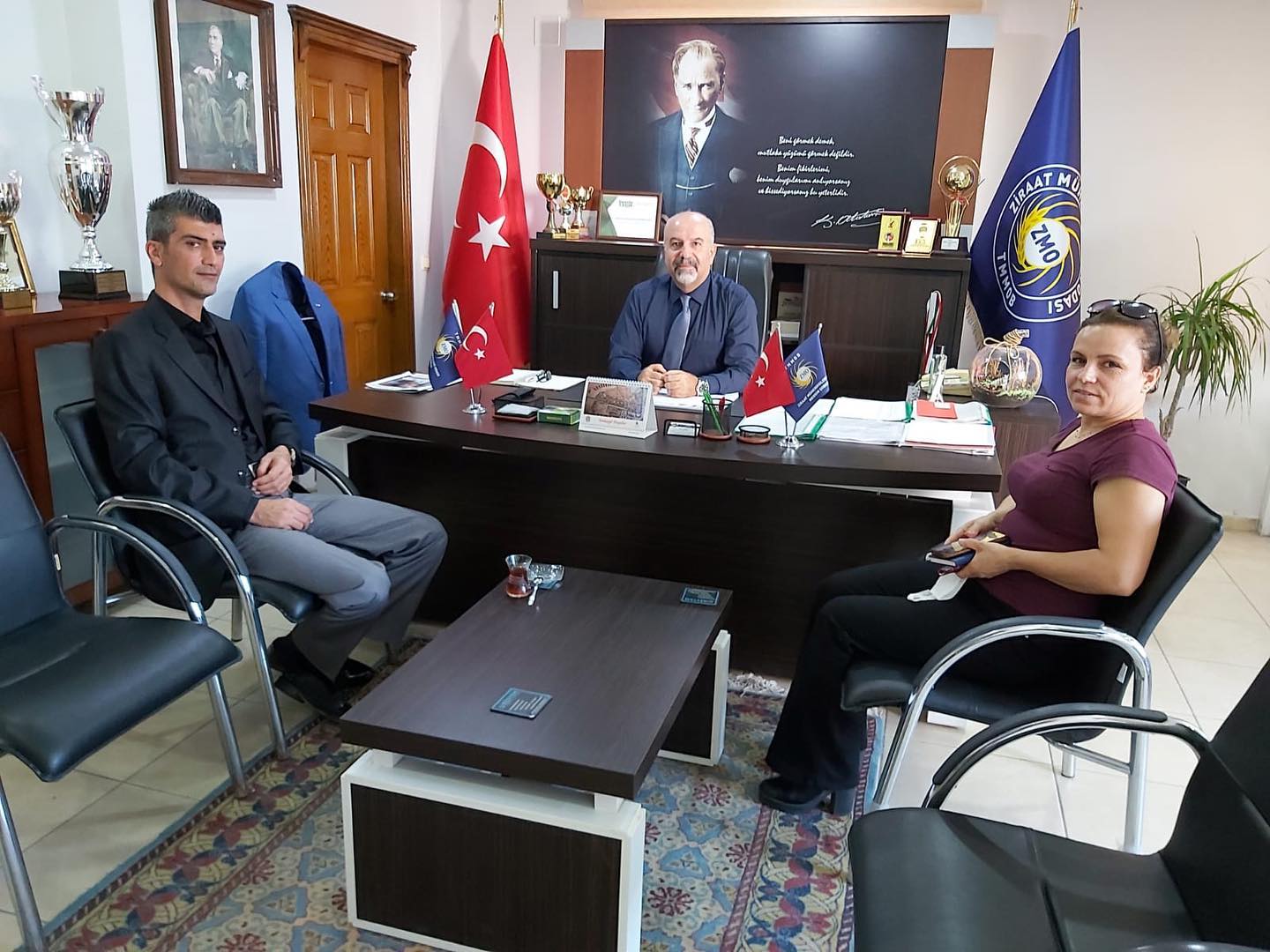 AKDENİZ BELEDİYESİ TARIMSAL HİZMETLER MÜDÜRÜNDEN ŞUBEMİZE ZİYARETİ
