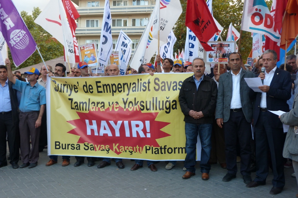 `ZAMLARA, İŞSİZLİĞE, YOKSULLUĞA, SAVAŞA SON` BASIN AÇIKLAMASINA KATILDIK.