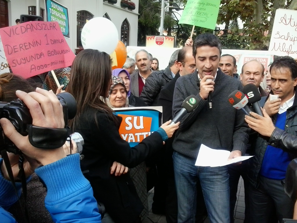 `NİLÜFER ÇAYI TEMİZ AKSIN` YÜRÜYÜŞ VE BASIN AÇIKLAMASI GERÇEKLEŞTİ