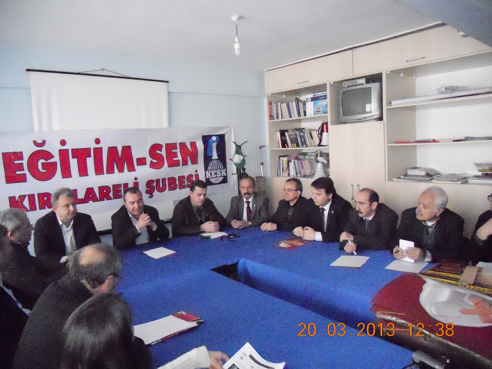 KIRKLARELİ`DE SENDİKAL GÜÇ BİRLİĞİ BASIN TOPLANTISI