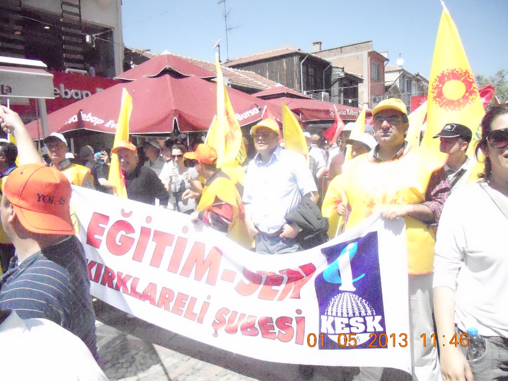 TMMOB KIRKLARELİ ÖRGÜTÜ 1 MAYISTA EDİRNE`DE ALANLARDAYDI