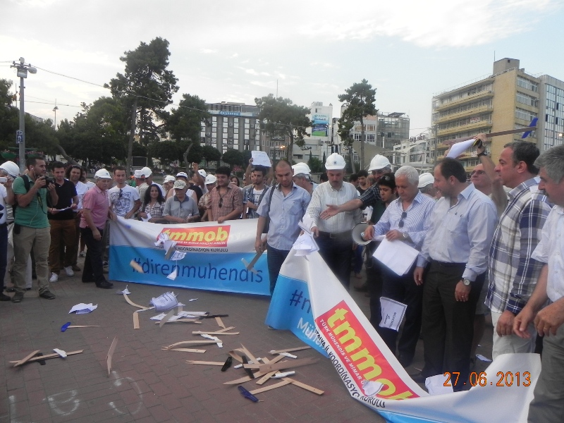 TMMOB ANTALYA İKK`DAN PROTESTO 