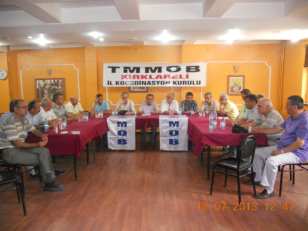 KIRKLARELİ`NDE TMMOB İKK BASIN AÇIKLAMASI