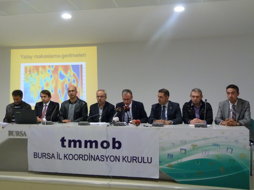 TMMOB BURSA İKK `12 KASIM 1999 DÜZCE DEPREMİ YILDÖNÜMÜ` BASIN AÇIKLAMASI