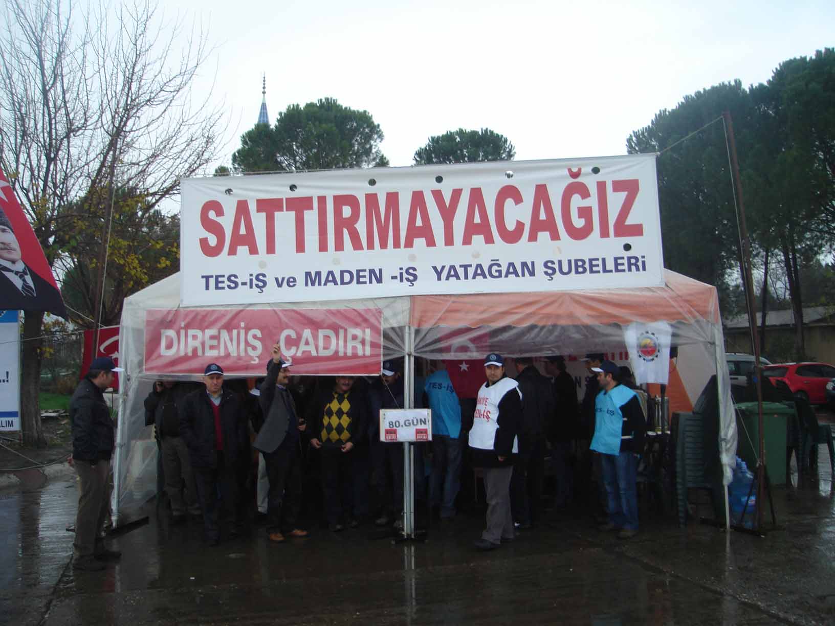 TMMOB MADEN MÜHENDİSLERİNE VE DİRENİŞE DESTEK VERDİK