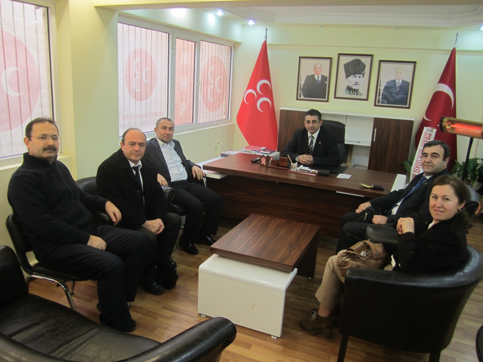 MHP İL BAŞKANLIĞI`NA ZİYARET 