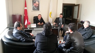 MALATYA AKP YEŞİLYURT BELEDİYE BAŞKAN ADAYININ ODAMIZA ZİYARETİ. 