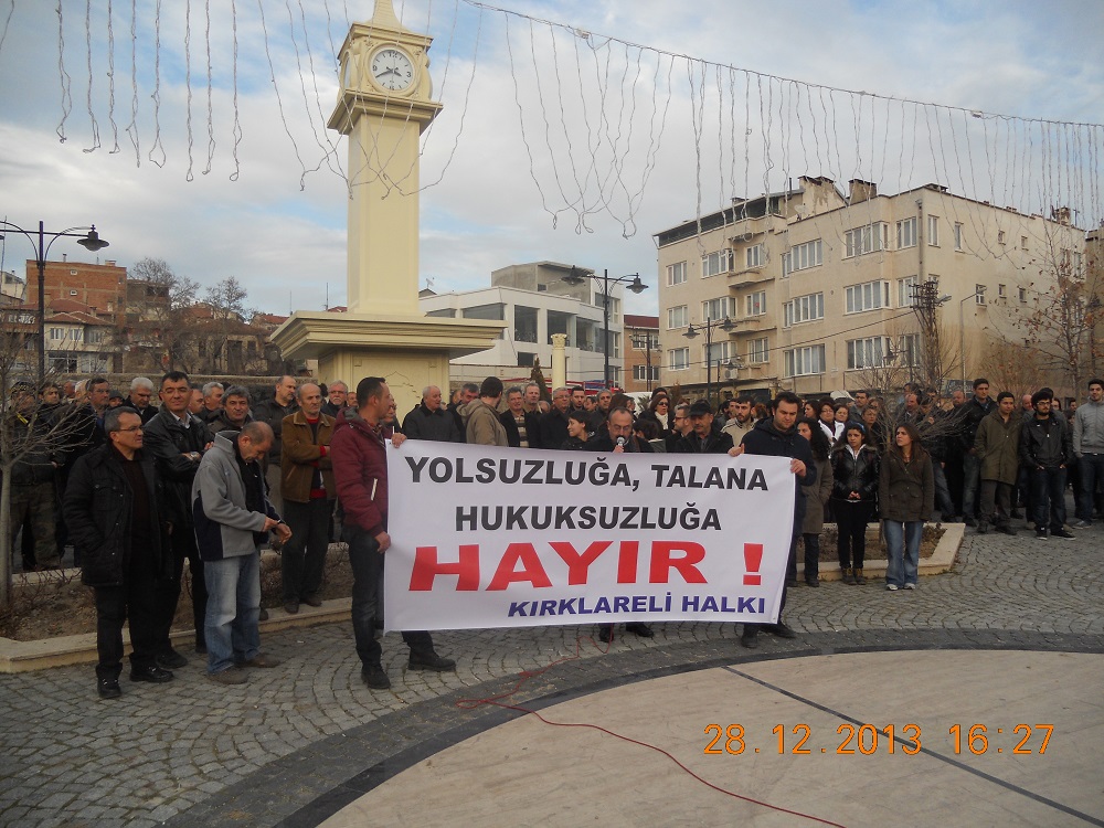 KIRKLARELİ`NDE KİTLESEL BASIN AÇIKLAMASI