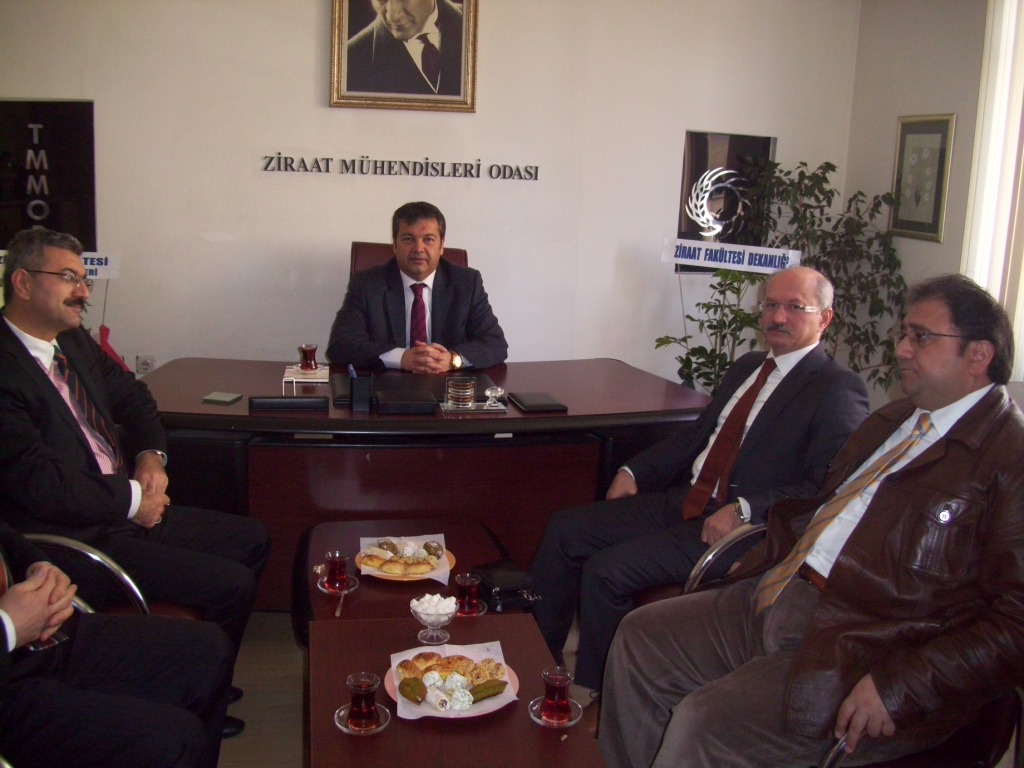 ZİRAAT FAKÜLTESİ DEKANI ODAMIZI ZİYARET ETTİ
