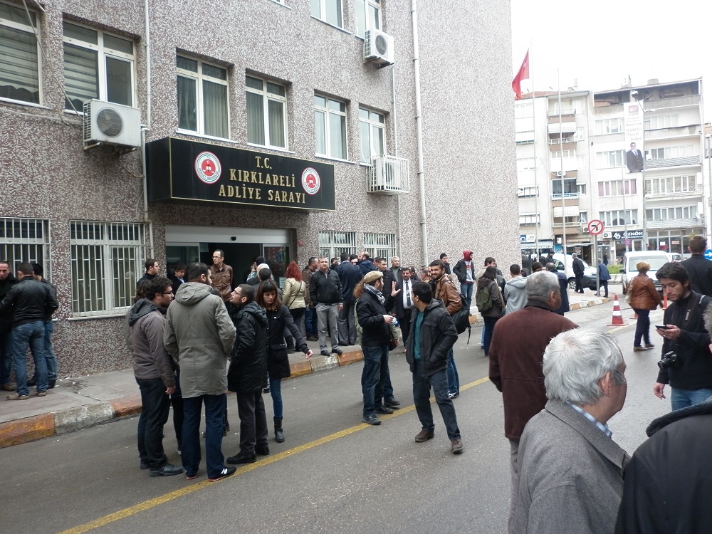 TMMOB VE ZMO KIRKLARELİ GEZİ DAVALARINI İZLİYOR