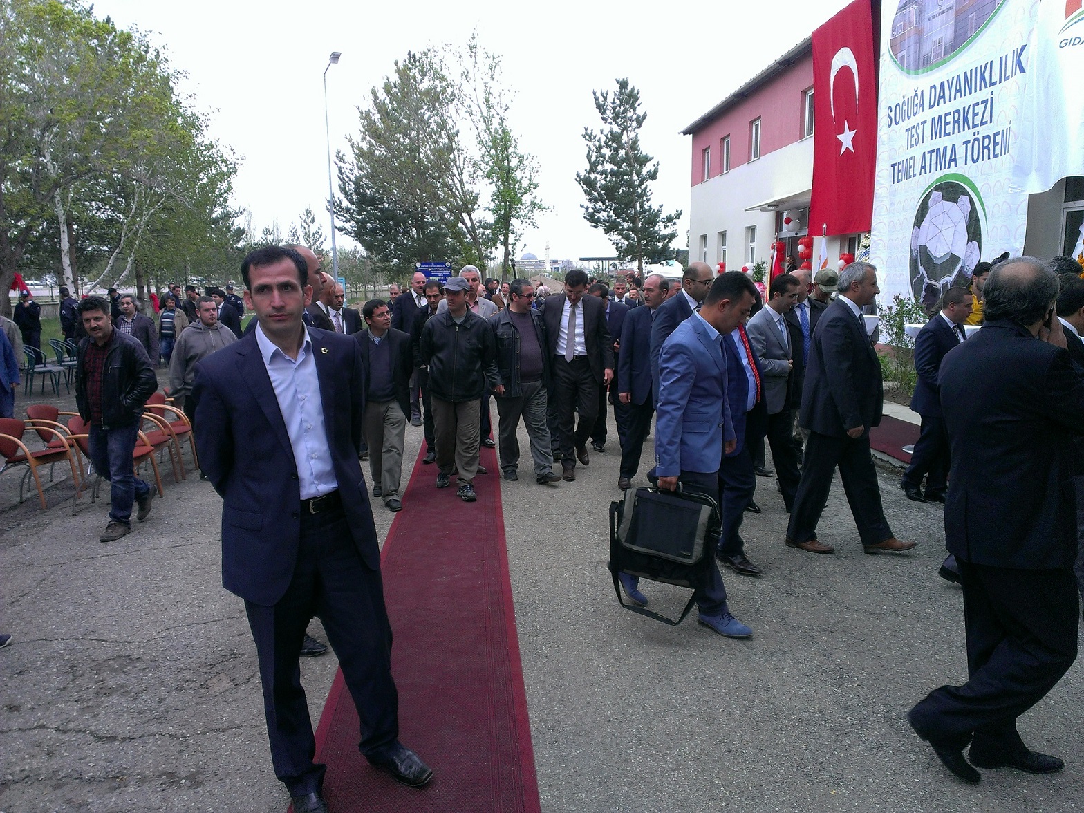 "SOĞUĞA DAYANIKLILIK TEST MERKEZİ" TEMEL ATMA TÖRENİNE KATILDIK