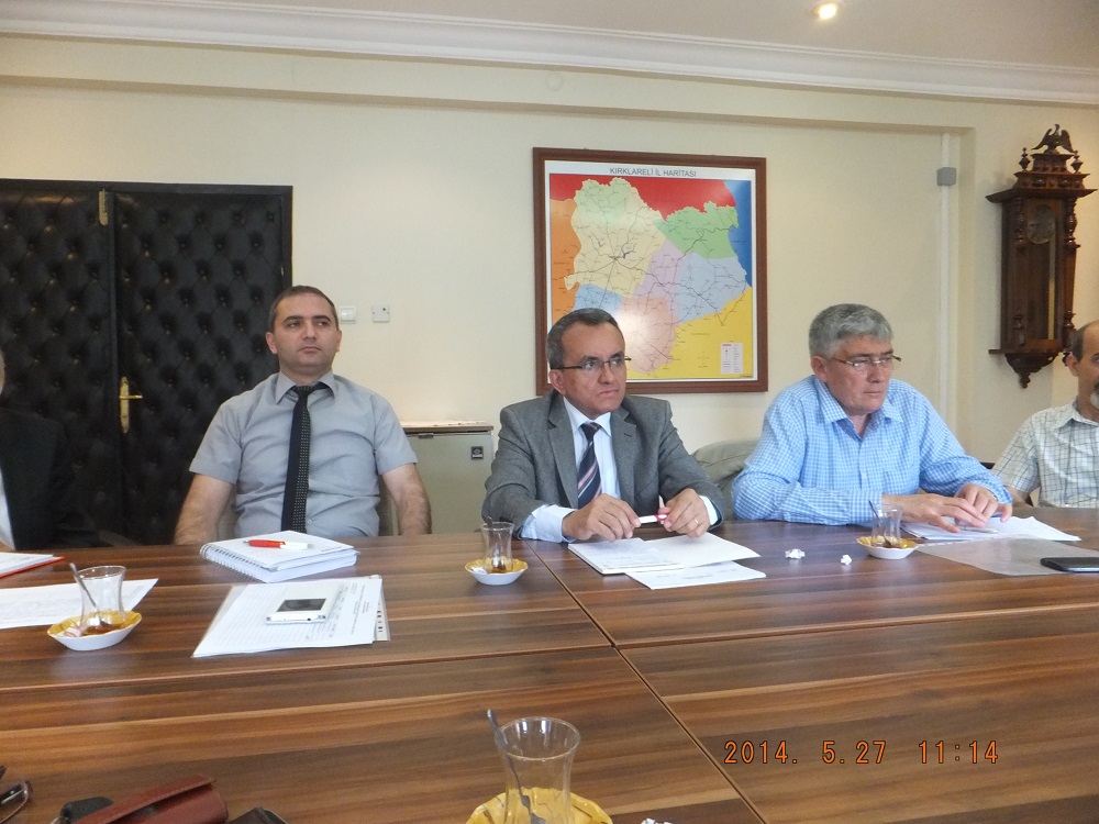 KIRKLARELİ ÇEVRE VE ŞEHİRCİLİK İL MÜDÜRLÜĞÜNDE TOPLANTIYA KATILDIK