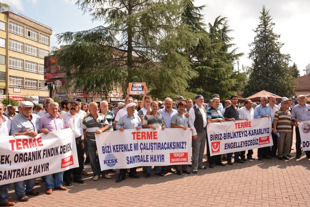 TERME TERMİK SANTRALE HAYIR MİTİNGİ